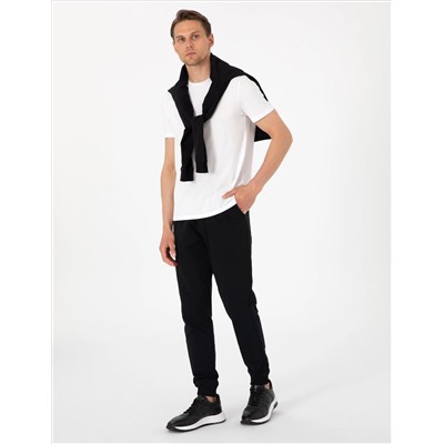 Siyah Slim Fit Eşofman Altı