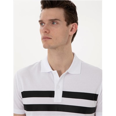 Beyaz Slim Fit Tişört