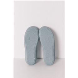 Zapatillas casa mocasín azul