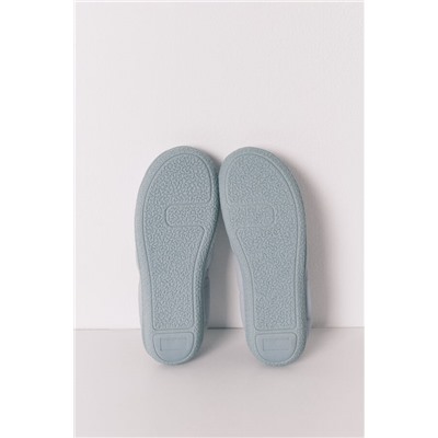 Zapatillas casa mocasín azul
