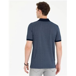 Lacivert Slim Fit Polo Yaka Tişört
