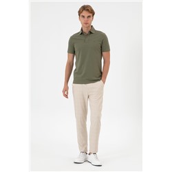 Erkek Camel Kanvas Pantolon