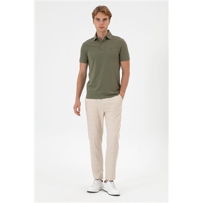 Erkek Camel Kanvas Pantolon
