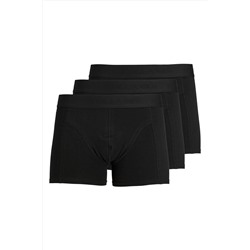 Jack & Jones JACWAISTBAND TRUNKS 3 PAC Siyah Erkek Boxer 101069440