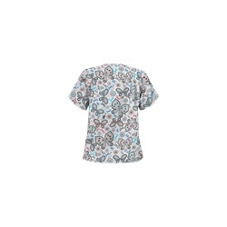 UA Garden of Wonder Royal Print Scrub Top