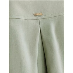 Блузка с широкими рукавами 3/4 из плотного лиоцелла