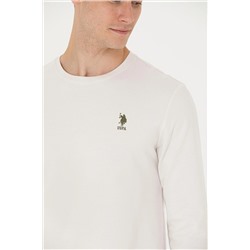 Erkek Taş Bisiklet Yaka Sweatshirt