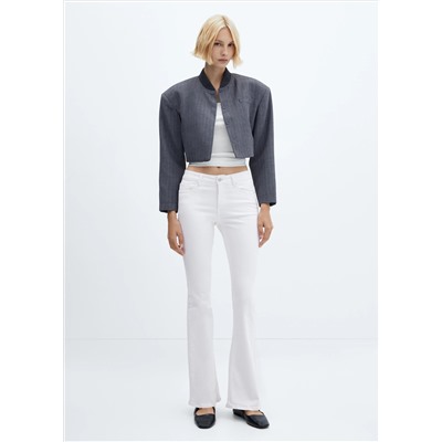 Jeans flare tiro medio