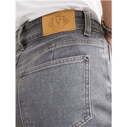 Джинсы мом фит из эластичного денима средней плотности