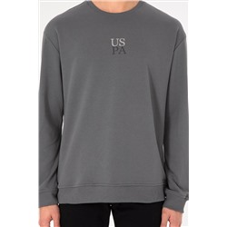 Erkek Gri Basic Sweatshirt