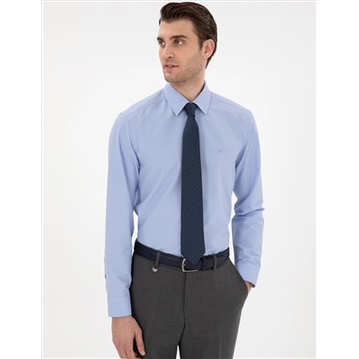 Mavi Slim Fit Uzun Kollu Basic Gömlek