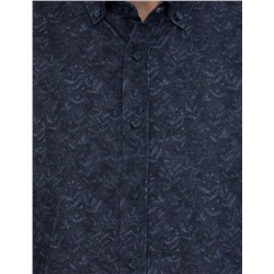 Lacivert Slim Fit Uzun Kollu Gömlek