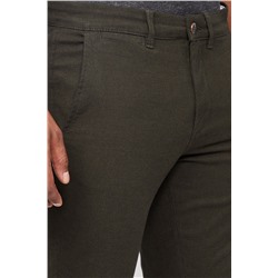 Pantalón recto Verde oscuro