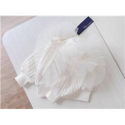 Очаровательный пуловер для девочек с объемными рукавами и "крылышками" из фатина. Экспорт в Штаты