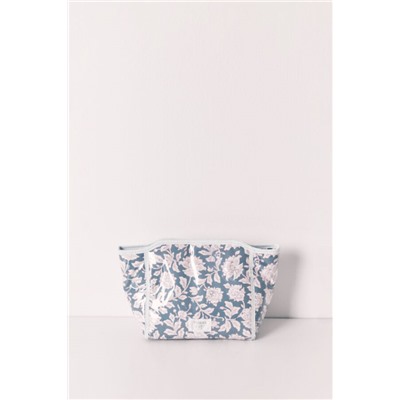 Neceser mediano estampado floral azul