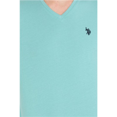 Erkek Mint Basic V Yaka Tişört