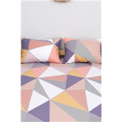 Простыня на резинке поплин Геометрия