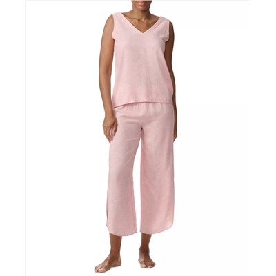 Tommy Hilfiger Women's Printed Cropped Pajama Set