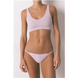 Pack 3 tangas algodón desagujado lazo