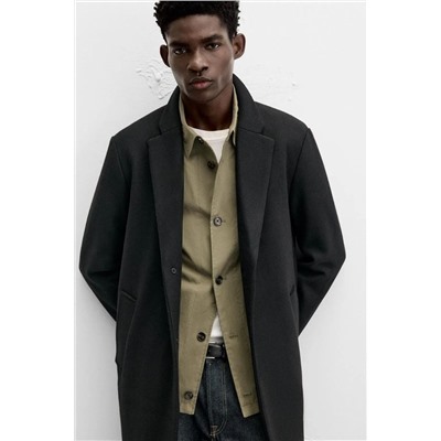 Мужское шерстяное пальто  ZAR*A