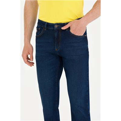 Erkek Koyu Mavi Jean Pantolon