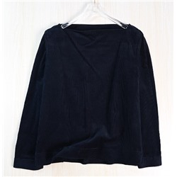 Темно-синяя вельветовая рубашка КО*С