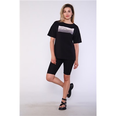 Костюм женский с велосипедками и футболкой 246а