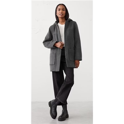 Melton Hooded Jacket