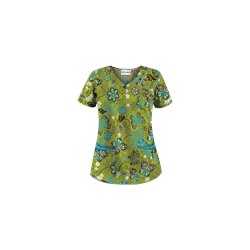 UA Butterfly Breeze Go Green Scrub Top