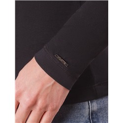 Лонгслив из премиального хлопка с эластаном