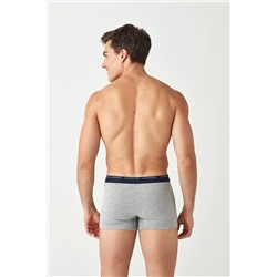 U.S. Polo Assn. U.S. Polo Assn. Erkek Lacivert Melanj - Gri Melanj 2 Li Boxer