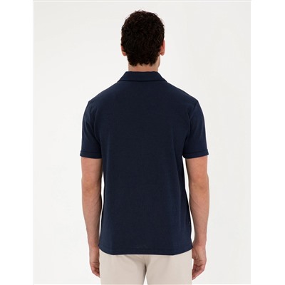 Lacivert Slim Fit Tişört