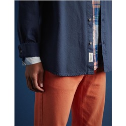Pocket Denim Shirt, Men, Dark Blue