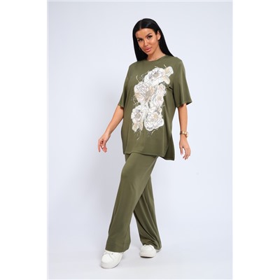 Костюм женский футболка брюки из вискозы 397