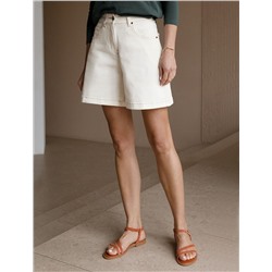 Шорты из эластичного денима