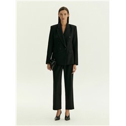 Брюки зауженного кроя из костюмной шерсти, D333/voyla