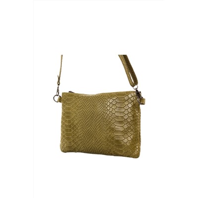 Bandolera de piel Verde claro