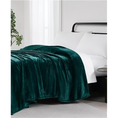 Lauren Ralph Lauren Micromink Plush Blanket, Twin (Плюшевое одеяло)