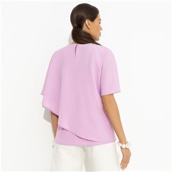 Блуза с эффектом многослойности, Лёгкая драма (розовая)