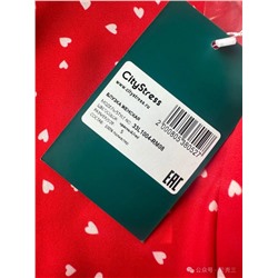 Блузка с бантом с контрастными сердечками российского бренда Cit*y Stre*ss