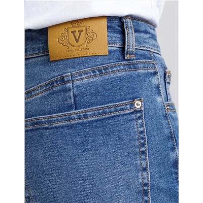 Джинсы дудочки из эластичного плотного денима