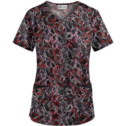 UA Twister Black Scrub Top