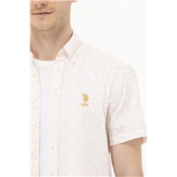 Erkek Camel Kısa Kollu Gömlek