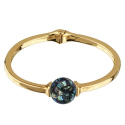 Браслет (гелиотис 16мм; покрытие золото), Есть комплект