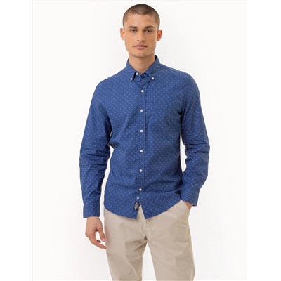 DART PRINT LONG SLEEVE POPLIN SHIRT
