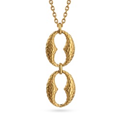 Кулон Рептилия (покрытие золото) 88-93см, Есть комплект