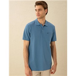 Koyu Mavi Regular Fit Basic Tişört