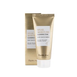 FarmStay Snail Moisture Cleansing Foam Увлажняющая очищающая пенка с муцином улитки 100мл