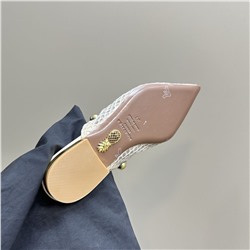 Мюли Aquazzur*a  Натуральная кожа