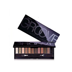 Палетка универсальных компактных теней Groove от Mistine 12 оттенков / Mistine Groove eyeshadow set